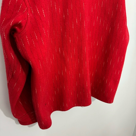 Vintage Buffalo Woolmaster Shacket Sz XL Red Rustic Work Jacket Wool Button Up - Picture 9 of 9